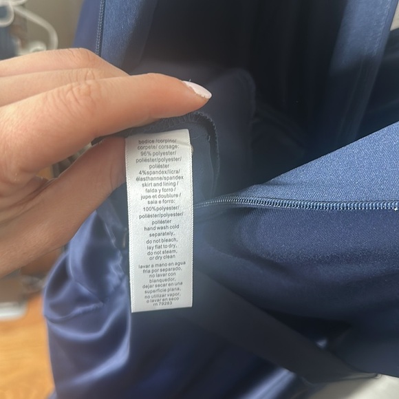 🦋 🆕 ALEX EVENINGS gown Dress with Jersey Bodice with Satin Skirt size 12 - Picture 14 of 15